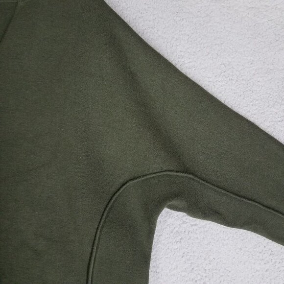 Sandro Sweater Women's 3/ Large Olive Green Oversized Knit Pullover Stretch - Picture 6 of 12